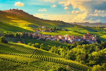 View of Piedmont, Italy